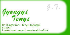 gyongyi tenyi business card